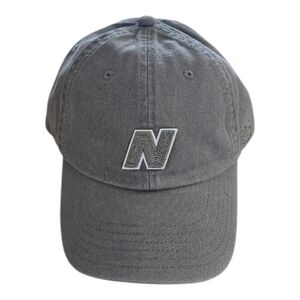 New Balance 6 Panel Block 2.0 Gray Baseball Cap Casual Streetwear Hat
